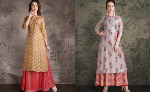 Skirt Style Sharara Suit