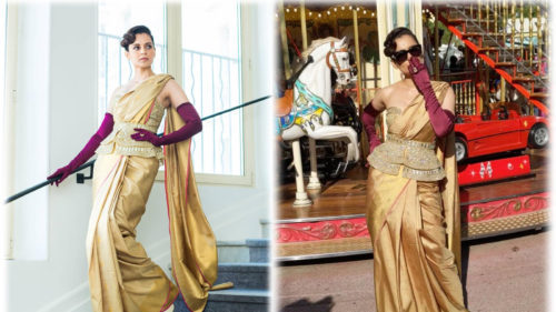 Kangana Ranaut in Royal vintage look