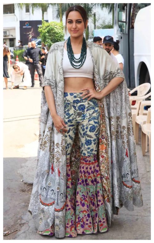 palazzo set with crop top