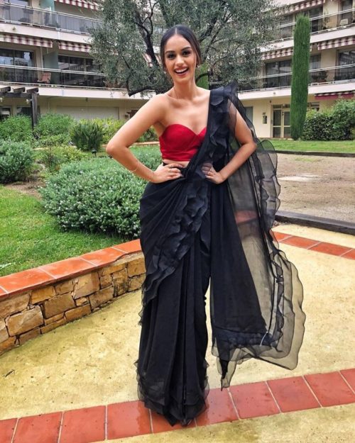 Manushi Chhillar at Cannes 2019