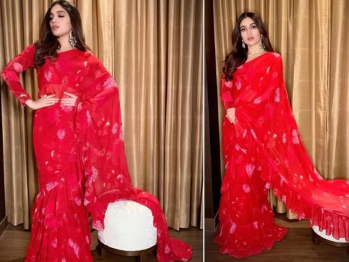 Bhoomi Padnekar in Arpita Mehta Couture