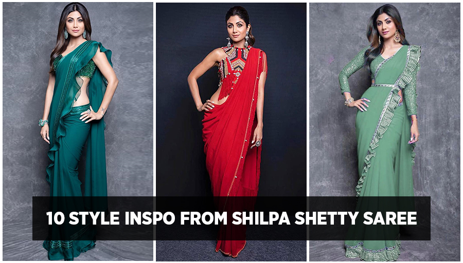 shilpa shetty sarees