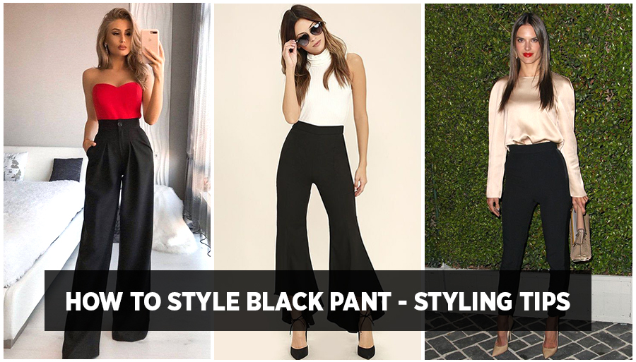 black pant with t-shirt