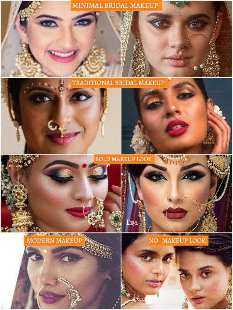 indian brides wedding look, wedding makeup for indian brides, bridal makeup trends 2019, bridal look