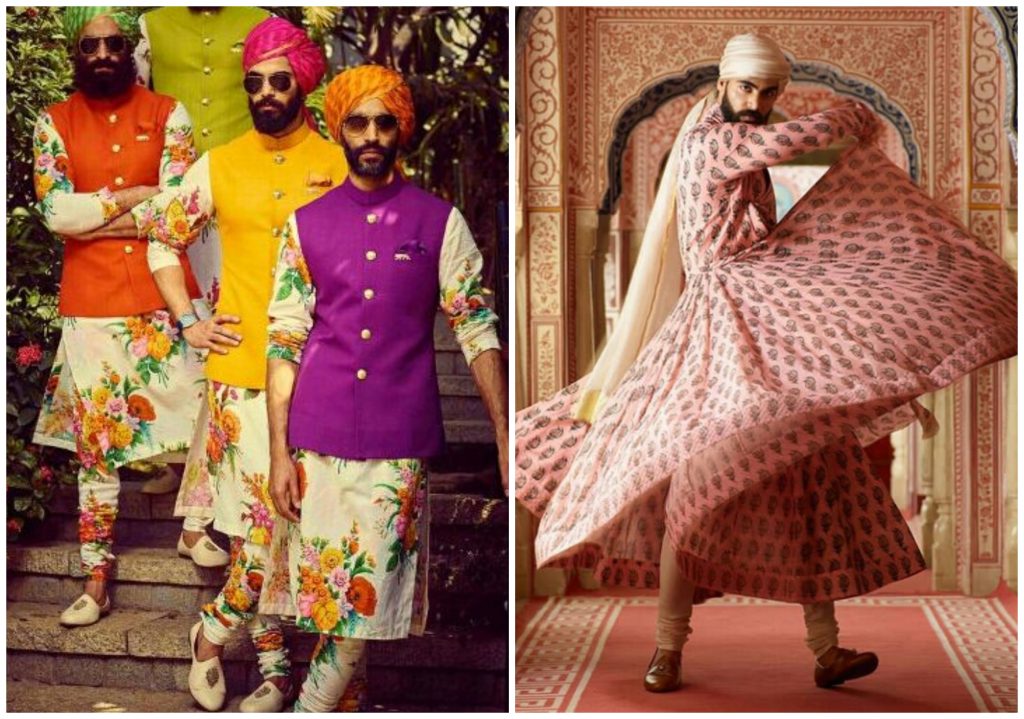 sabyasanchi menwear kurta styles, menswear by sabyasanchi, floral prints for mens