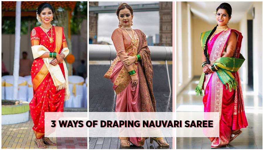 ways to wear nauvari saree, kashta saree, peshvai saree style,