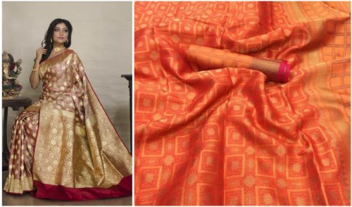 tanchoi silk saree