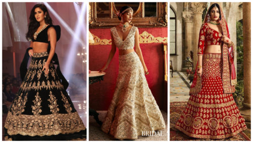A-line lehenga style