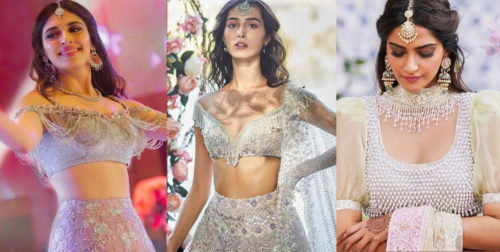 emebellished blouses for lehengas