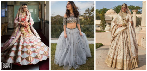 flared lehengas