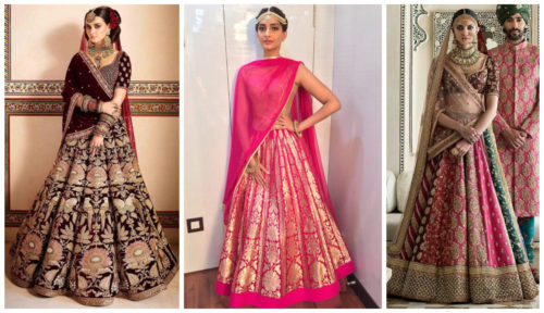 panelled lehenga designs