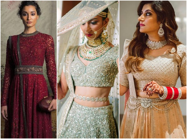 waist belts designs for brides, waist belts ideas,