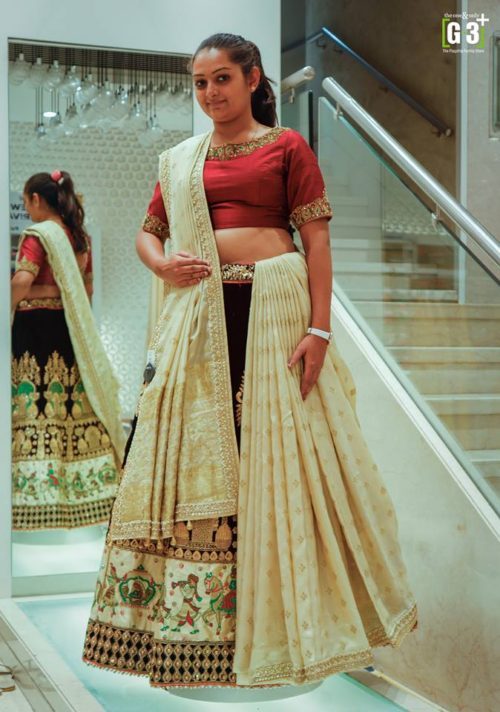 Lehenga style saree