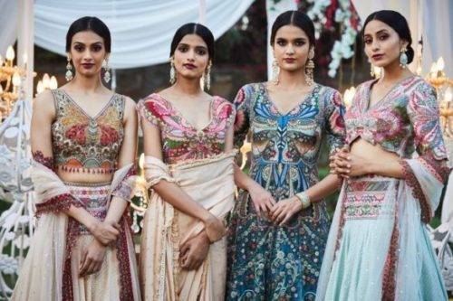 Butterfly Pattern Saree Blouse