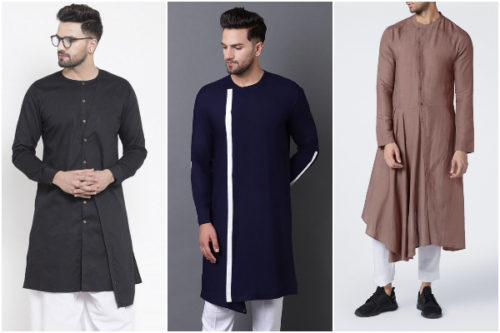 no collar mens kurtas