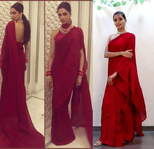 Deepika Padukone Saree Look