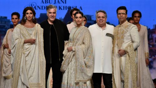 Chikankari embroidered outfits by sandeep khosla