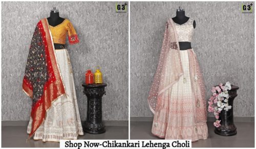 View more lehengas chikankari lehenga choli