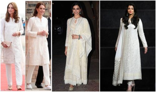 celebrities Chikankari Salwar Suit