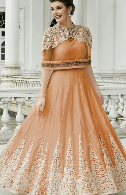 Cape style salwar suits