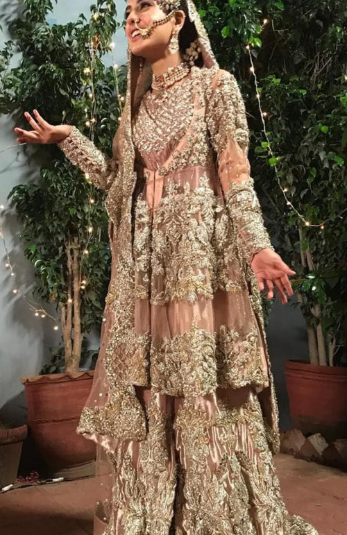 Sharara style Pakistani salwar Kameez