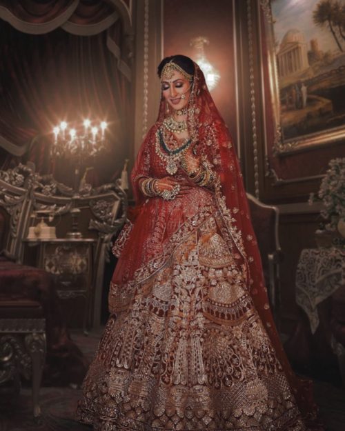View all Red lehenga Red bridal lehenga