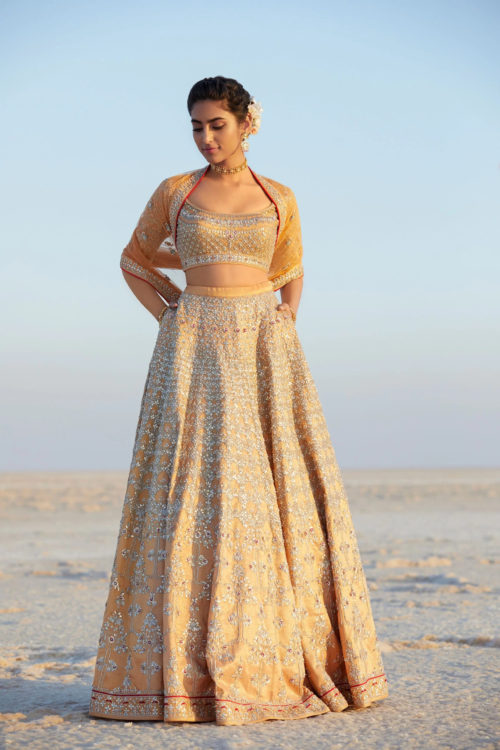 Peach Anita Dongre lehenga