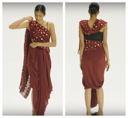 View more saree draping styles saree drape in mukkala chira way