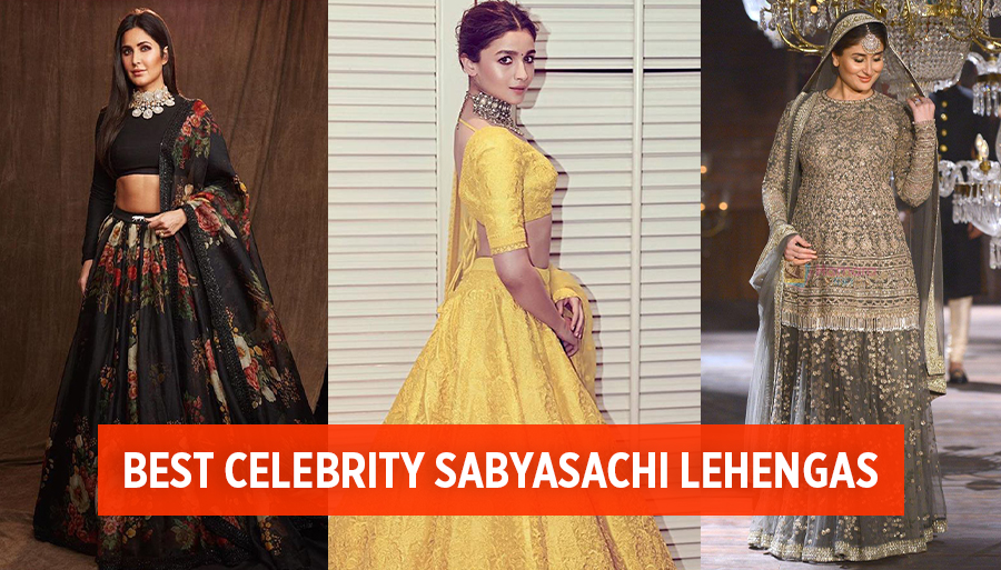 celebrity sabyasachi lehenga, wedding lehenga by sabyasachi, sabyasachi bridal lehenga