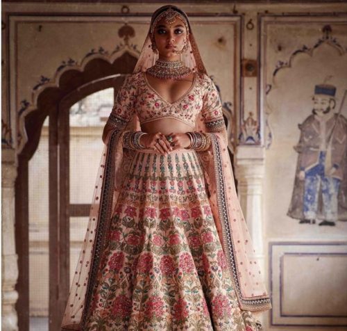 sabya wedding collection, sabyasachi lehenga