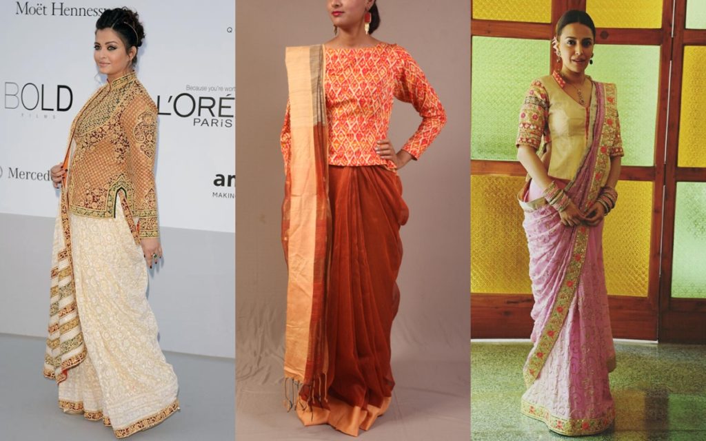 View more Sarees for pregnant women saree blouse design for pregnancy