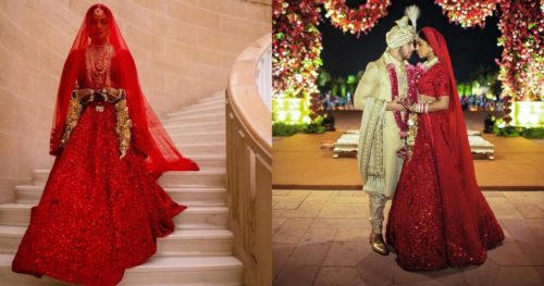 priyanka wedding lehenga, best red wedding lehengas, best bridal lehenga design