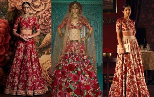 red lehenga for bride, wedding lehenga for bride, sabyasachi red lehenga