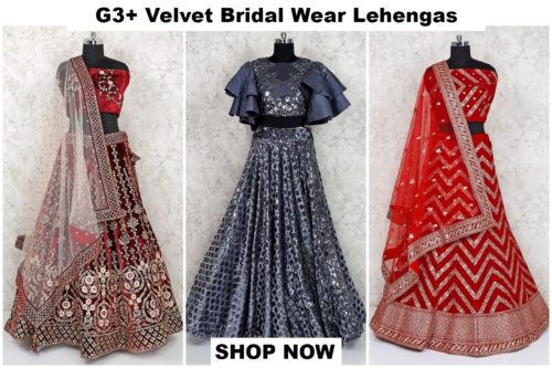 View more bridal lehengas velvet bridal lehengas