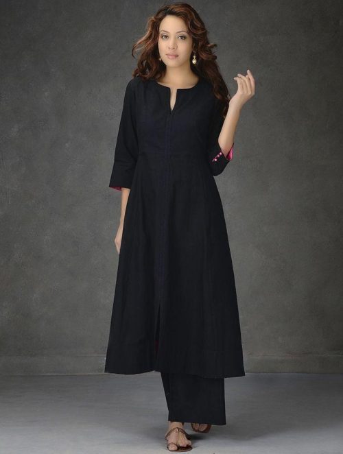 View more Black salwar kameez plain salwar kameez
