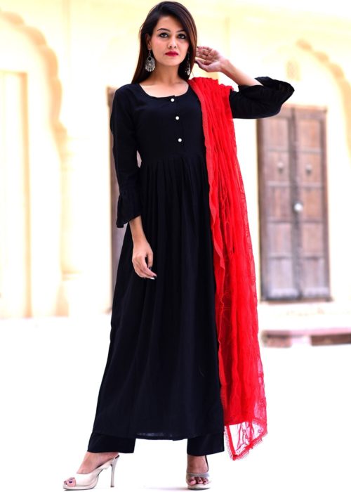 Click to shop more collection Black salwar kameez with red dupatta