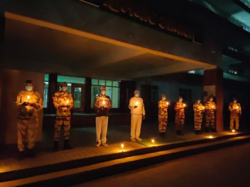 Indian Soldiers Light Up Diva