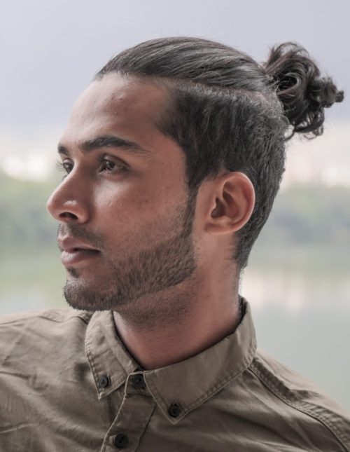Topknot bun for - Gentleman hairstyle