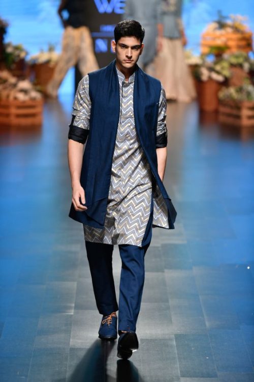 mens kurta in jacket style