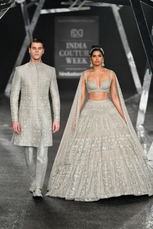 lehenga and sherwani