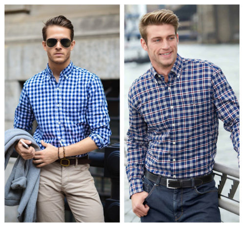 checks shirt men's workwear
