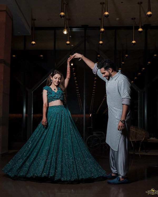 Dark Green Lehenga
