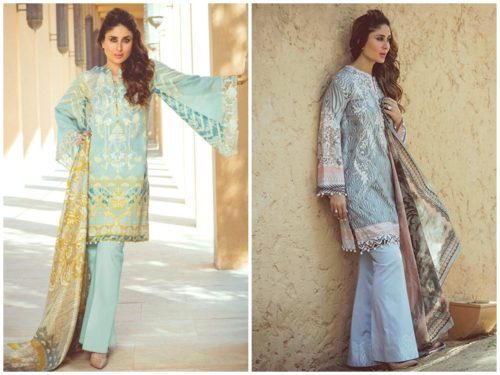 Kareena Kapoor in Pakistani Short Straight Salwar Kameez