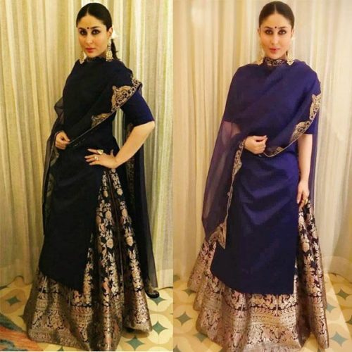 Kareena Kapoor Khan in lehenga style salwar suit