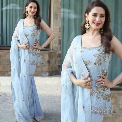 Madhuri Dixit in Pakistani Sharara Kameez