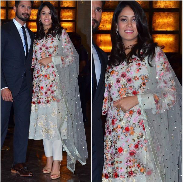 Mira Kapoor in Pant Style Salwar Suit