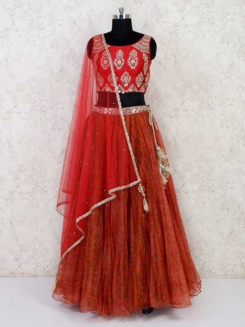 printed lehenga choli for wedding