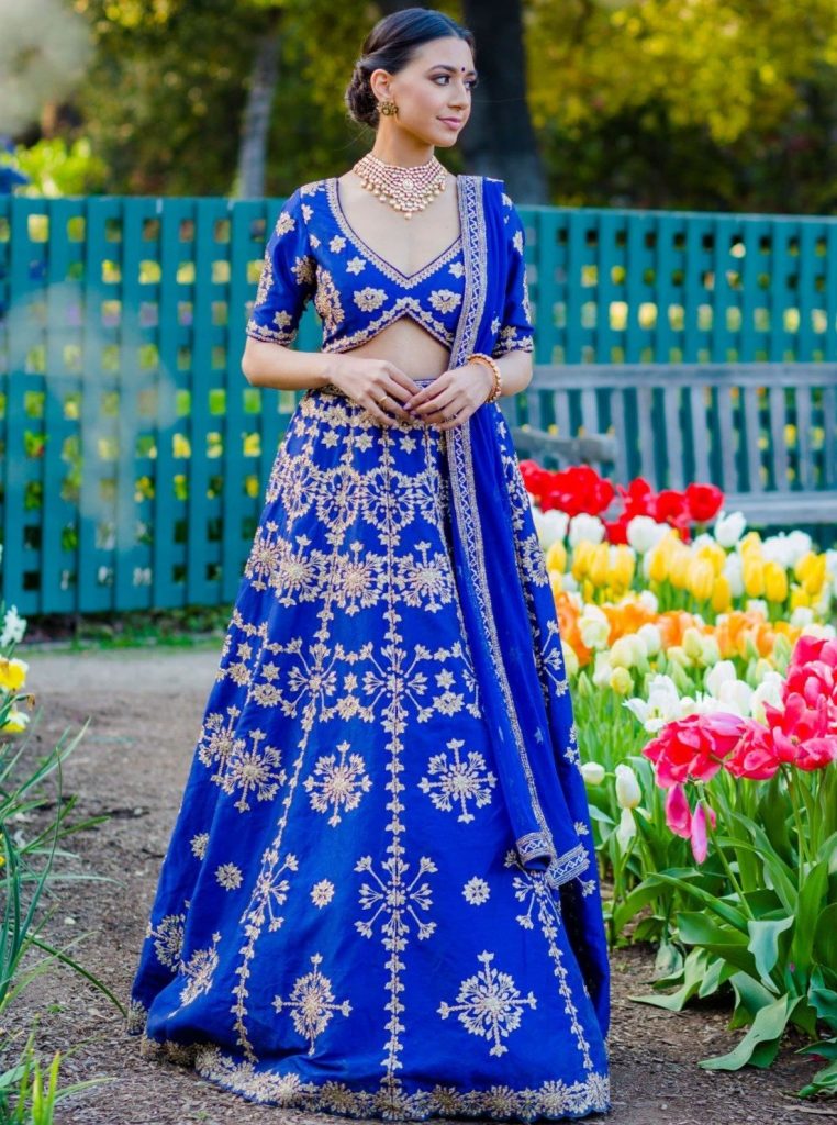 Royal Blue Lehenga Choli
