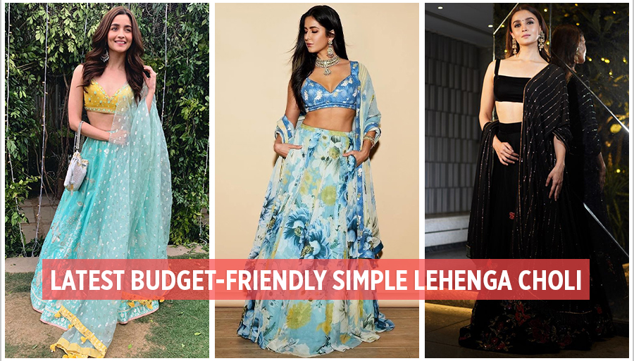 latest budget-friendly simple lehenga choli, shop online for lehenga choli,