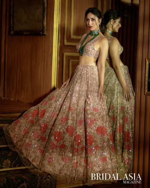 pink embroidery lehenga choli